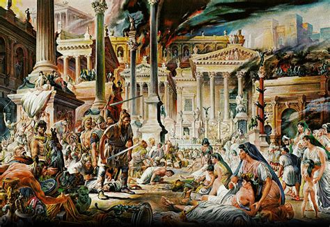 The Sack of Rome (410 AD) – Visigoth Fury and the End of an Era